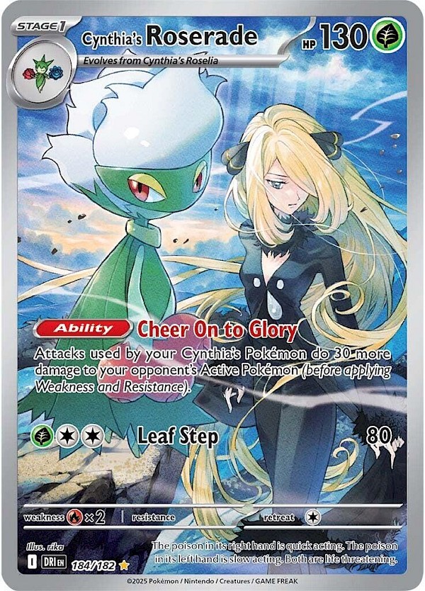 Cynthia's Roserade - 184/182 (Destined Rivals)