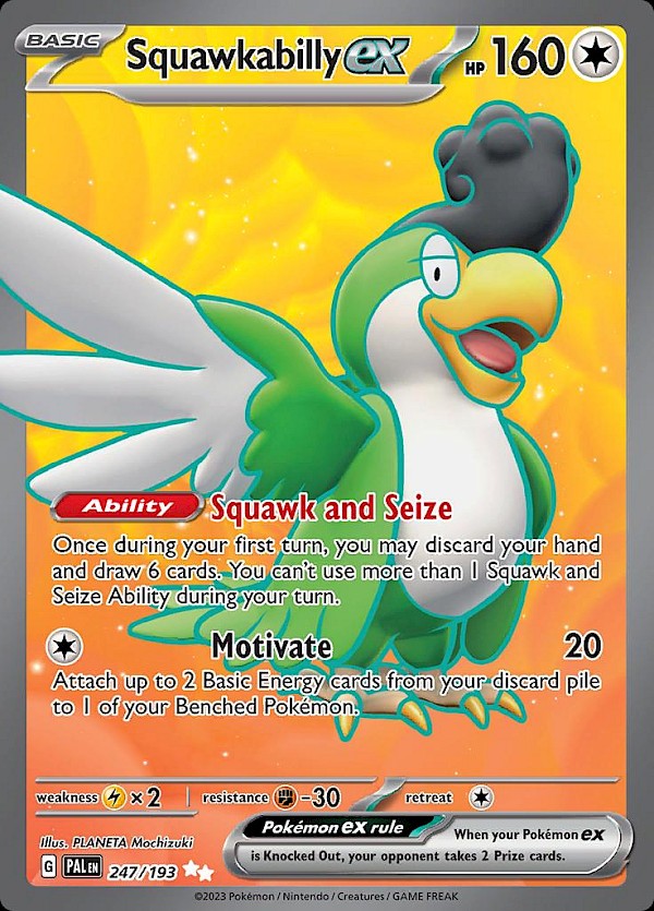 Squawkabilly EX - 247/193 (Paldea Evolved)
