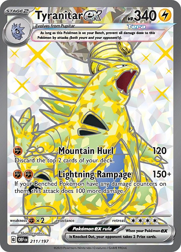 Tyranitar EX - 211/197 (Obsidian Flames)
