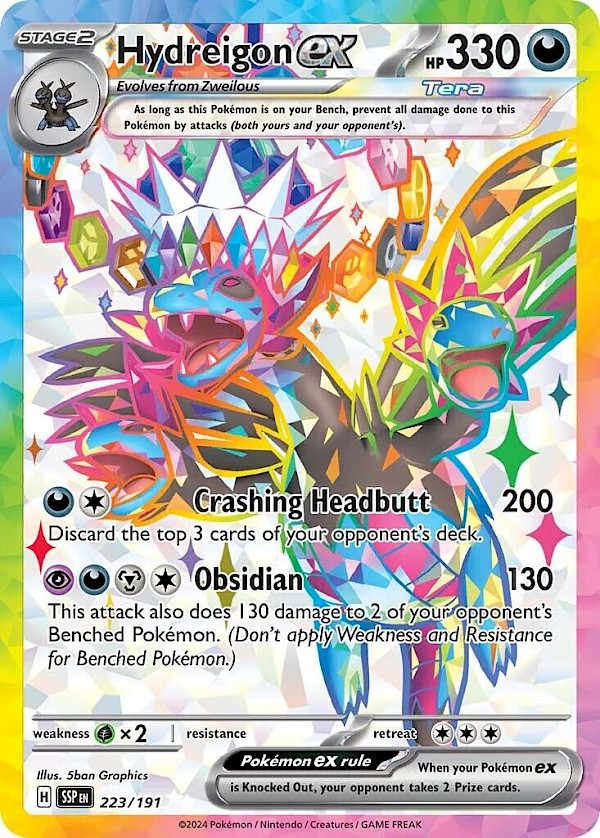 Hydreigon EX - 223/191 (Surging Sparks)