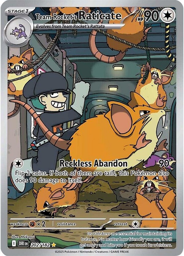Team Rocket's Raticate - 202/182 (Destined Rivals)