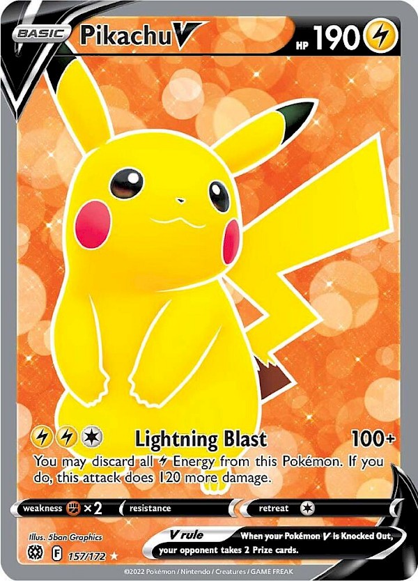 Pikachu V (Full Art) - 157/172 (Brilliant Stars)