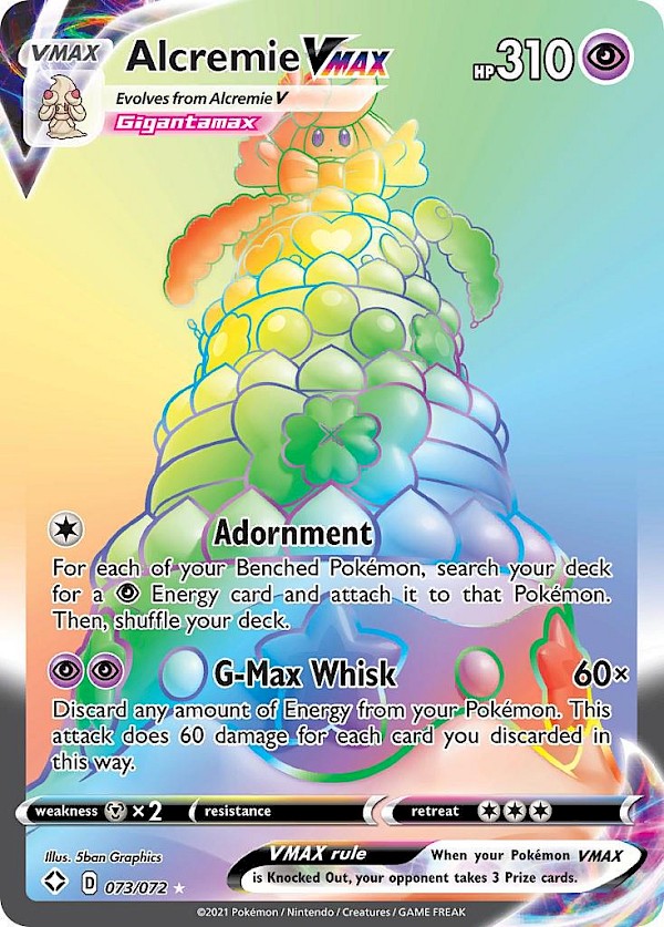 Alcremie VMAX (Secret) - 073/072 (Shining Fates)