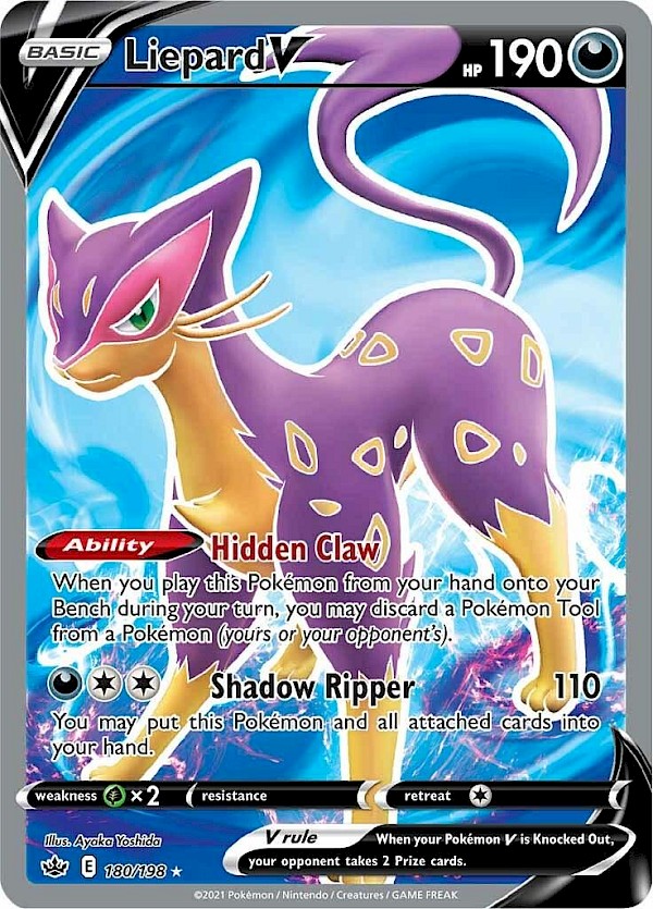 Liepard V (Full Art) - 180/198 (Chilling Reign)