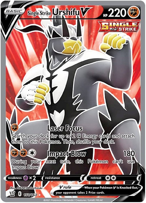 Single Strike Urshifu V (Full Art) - 150/163 (Battle Styles)