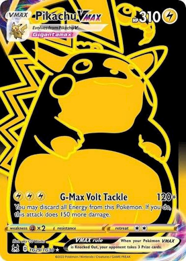 Pikachu VMAX (Secret) - TG29/TG30 (Lost Origin Trainer Gallery)