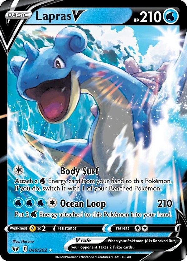 Lapras V - 049/202 (Sword & Shield Base Set)