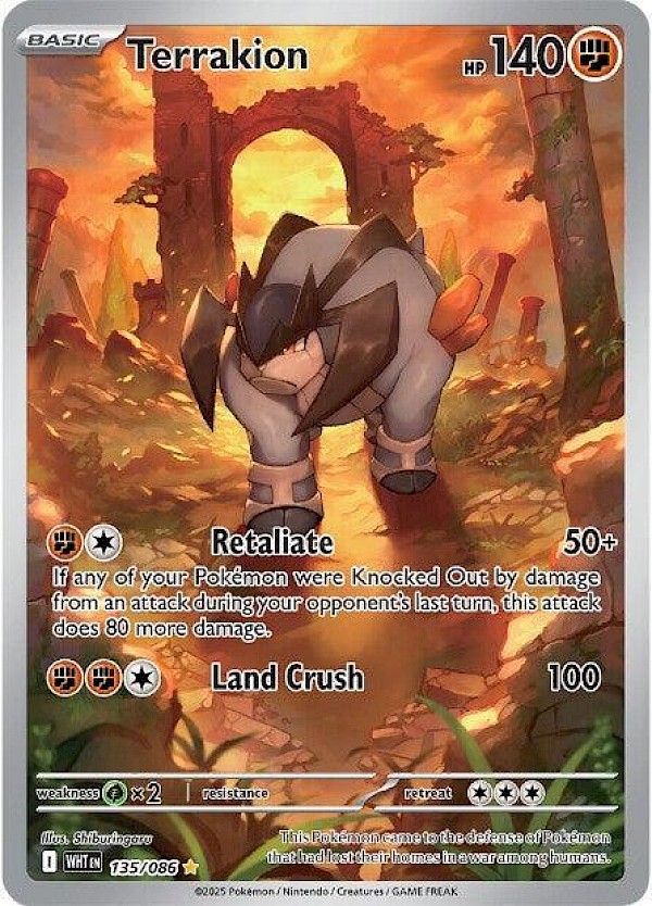 Terrakion - 135/086 (White Flare)