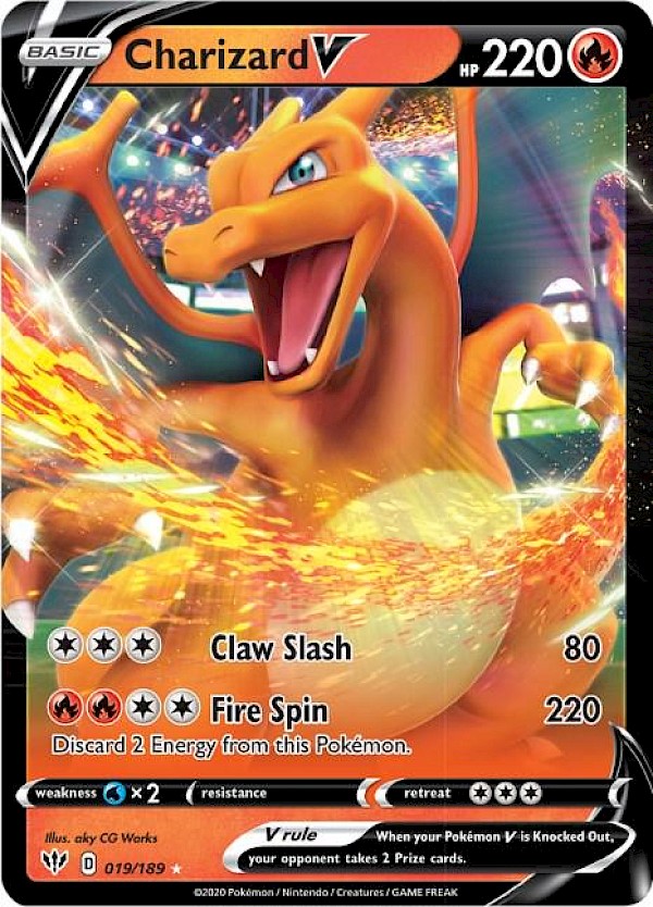 Charizard V - 019/189 (Darkness Ablaze)