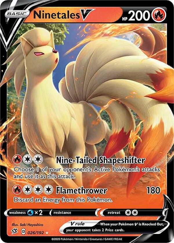 Ninetales V - 026/192 (Rebel Clash)