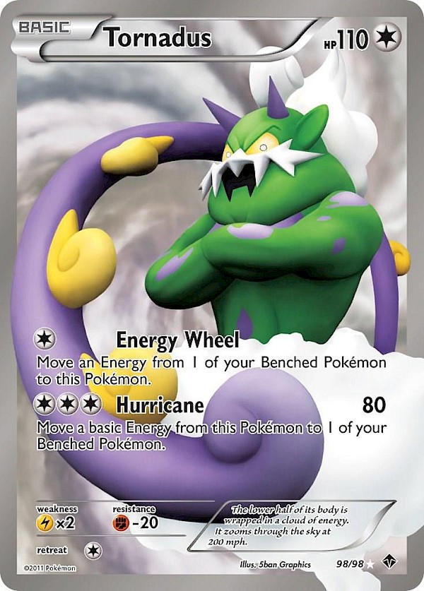 Tornadus (Full Art) - 98/98 (Emerging Powers)
