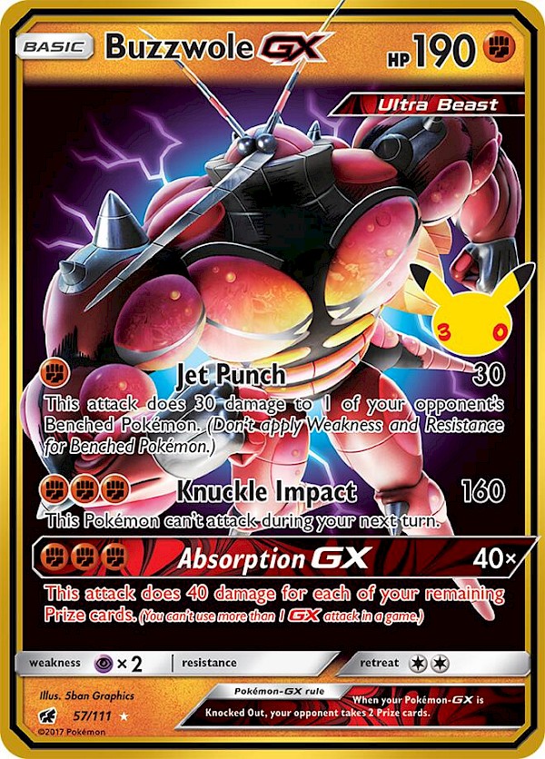 Buzzwole GX (JP) - 159/103 (30th Celebrations)