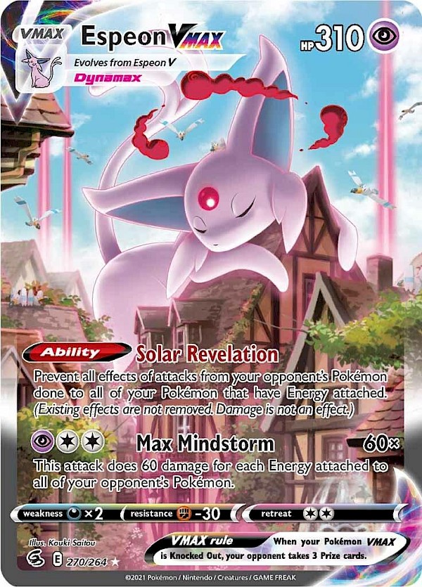 Espeon VMAX (Alternate Art Secret) - 270/264 (Fusion Strike)