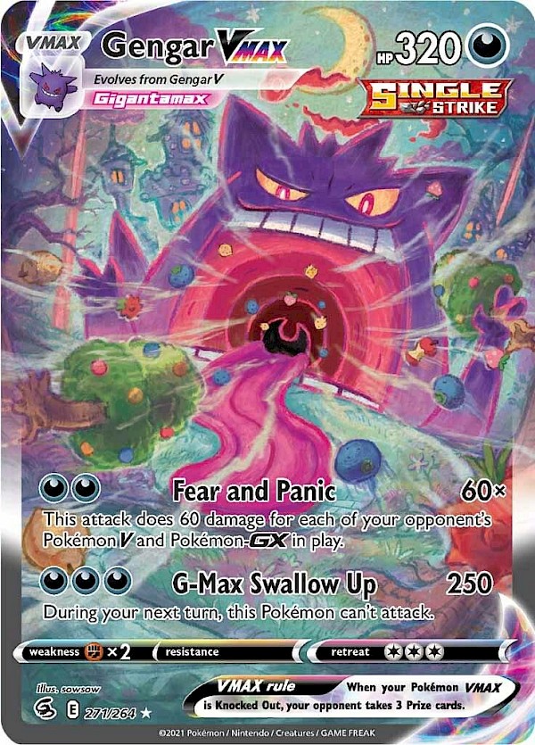 Gengar VMAX (Alternate Art Secret) - 271/264 (Fusion Strike)