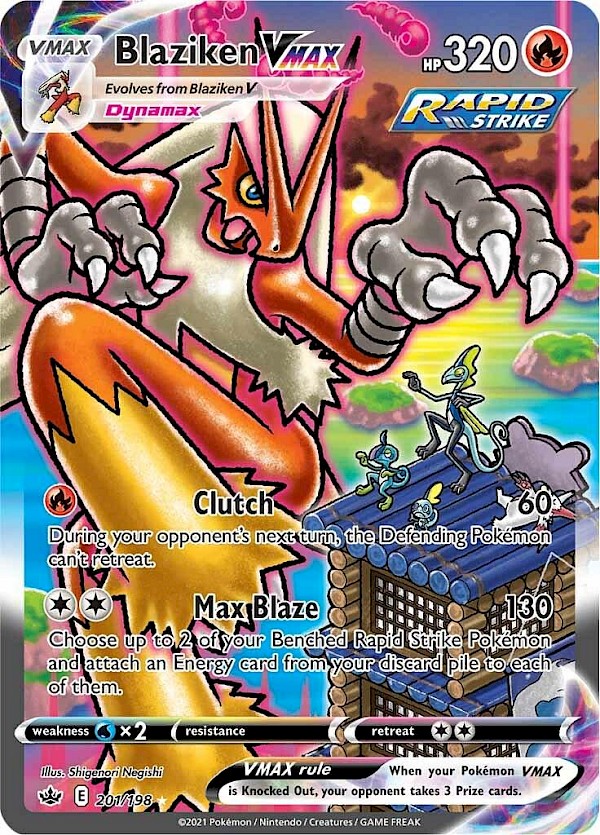 Blaziken VMAX (Alternate Art Secret) - 201/198 (Chilling Reign)