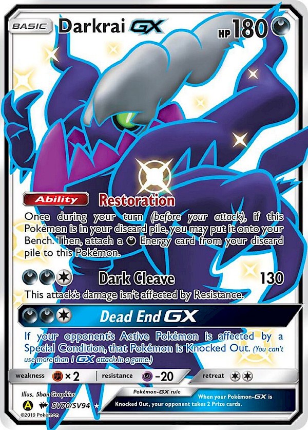 Darkrai GX - SV70/SV94 (Hidden Fates: Shiny Vault)