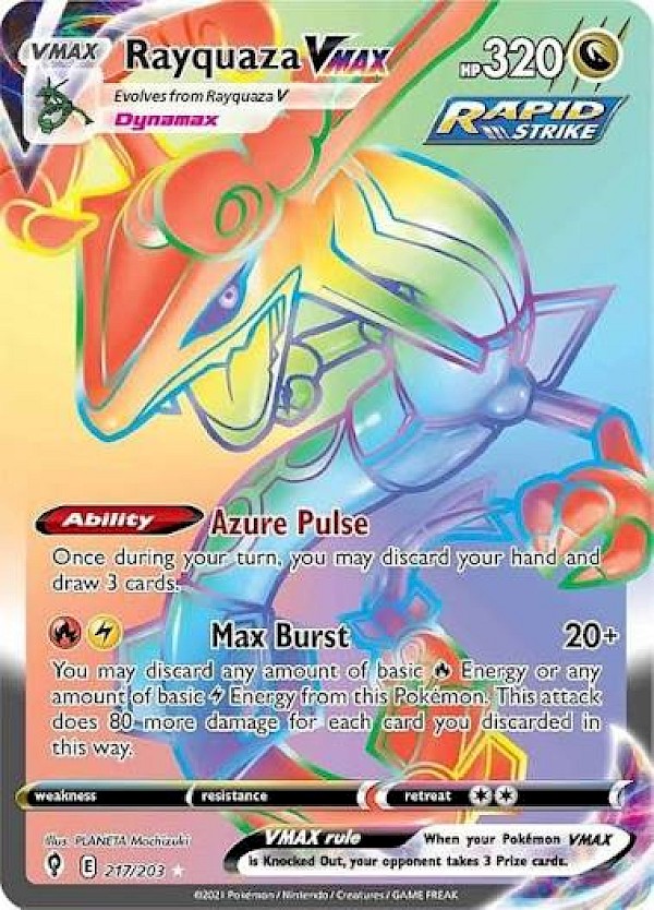 Rayquaza VMAX (Secret) - 217/203 (Evolving Skies)