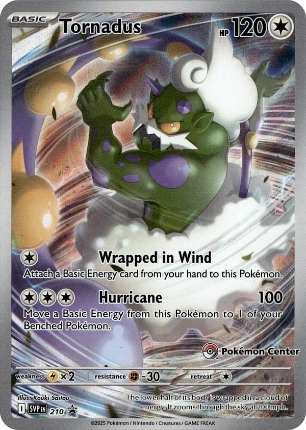 Tornadus (Pokemon Center Exclusive) - 210 (Scarlet & Violet Promo)