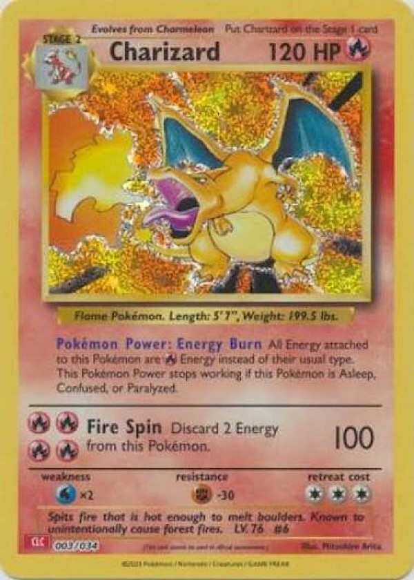 Charizard - 003/034 (Trading Card Game Classic)