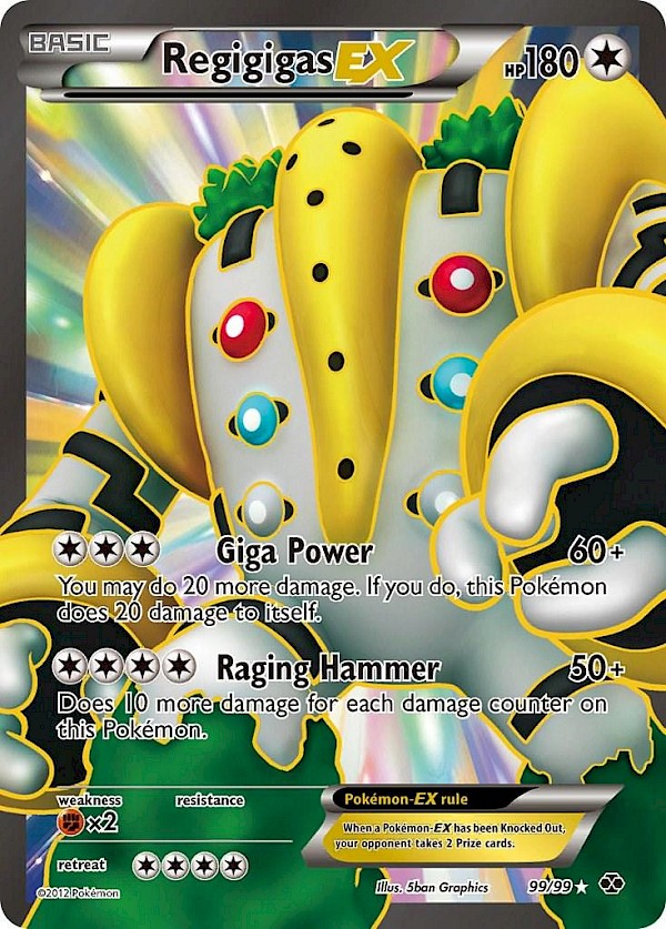 Regigigas EX (Full Art) - 99/99 (Next Destinies)