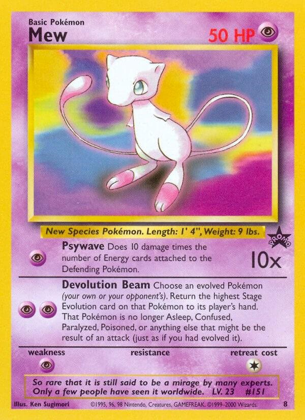 Mew (Glossy Finish) - 8 (WoTC Promo)