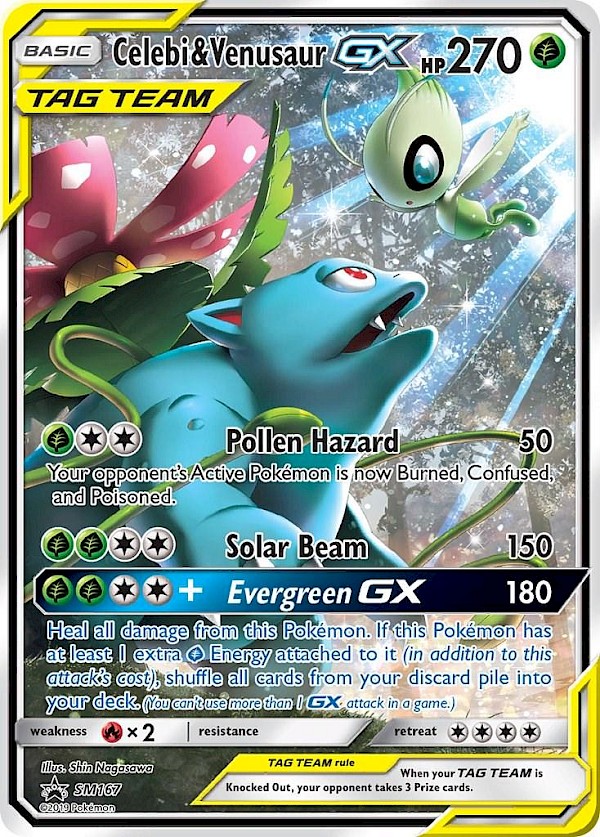 Celebi & Venusaur GX - SM167 (Sun & Moon Promo)