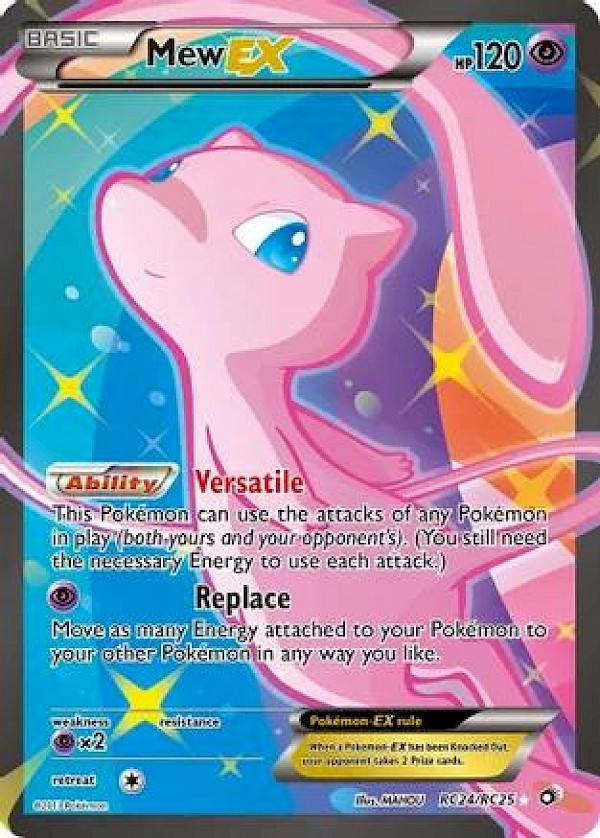 Mew EX (Full Art) - RC24/RC25 (Legendary Treasures: Radiant Collections)