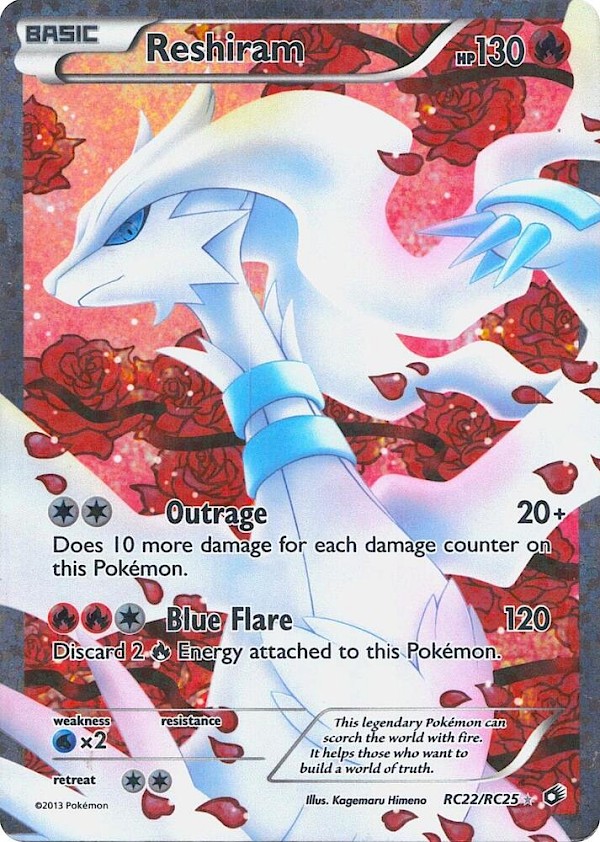 Reshiram (Full Art) - RC22/RC25 (Legendary Treasures: Radiant Collections)