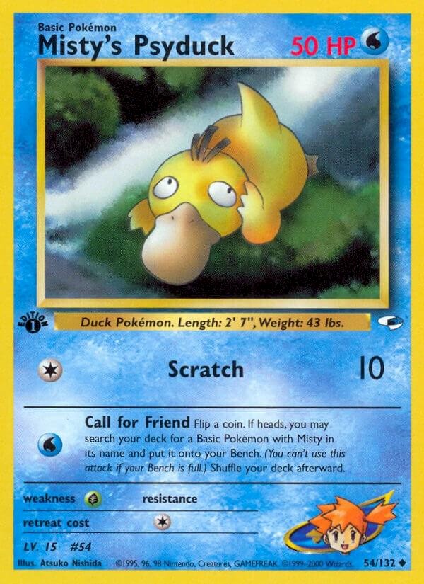 Misty's Psyduck (First Edition) - 54/132 (Gym Heroes)