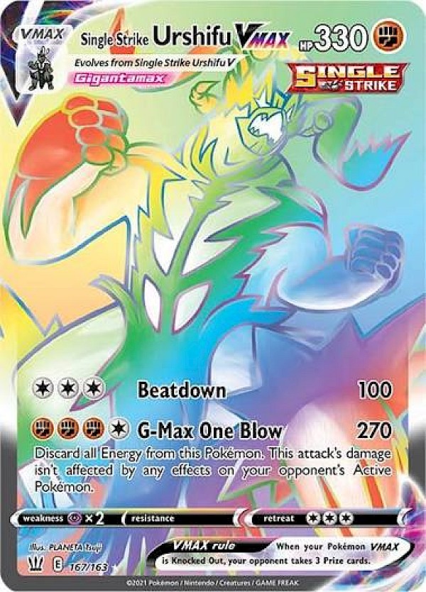 Single Strike Urshifu VMAX (Secret) - 167/163 (Battle Styles)