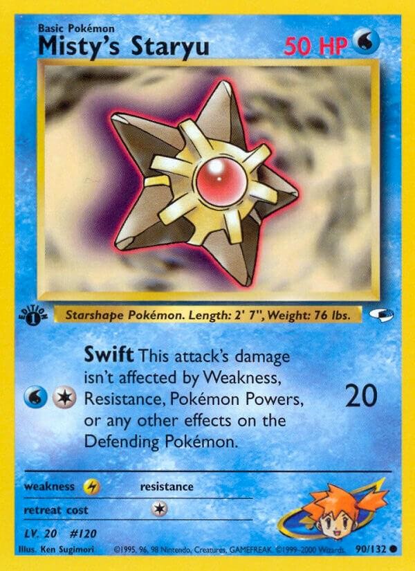 Misty's Staryu (First Edition) - 90/132 (Gym Heroes)