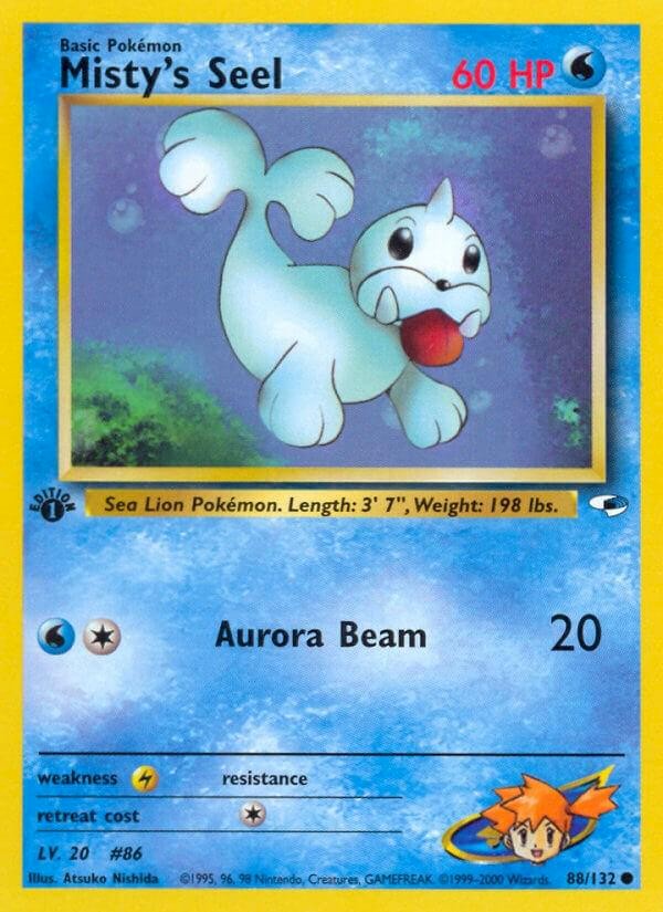 Misty's Seel (First Edition) - 88/132 (Gym Heroes)