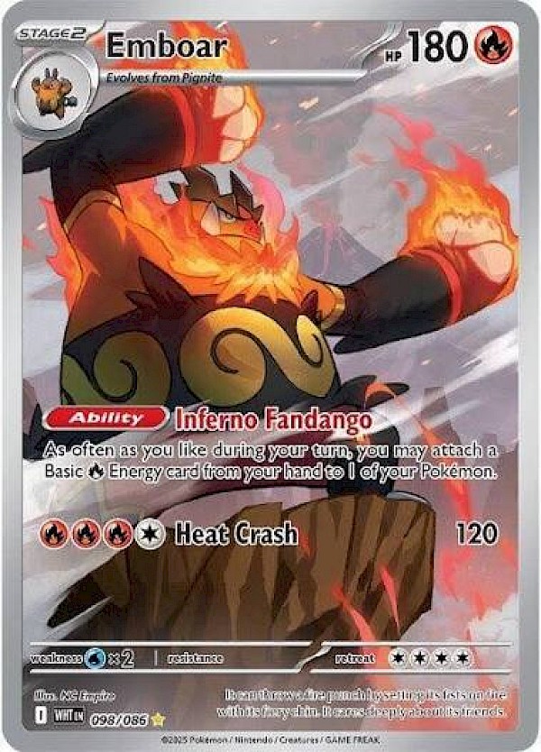 Emboar - 098/086 (White Flare)