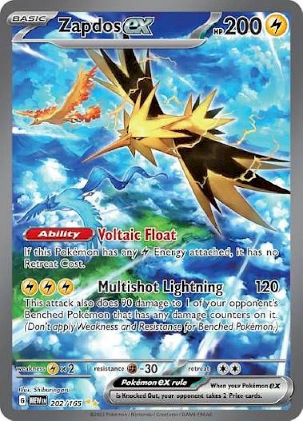 Zapdos EX - 202/165 (Pok&eacute;mon 151)