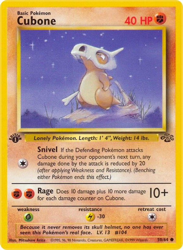 Cubone (First Edition) - 50/64 (Jungle)