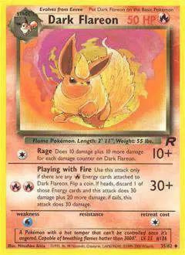 Dark Flareon (Unlimited) - 35/82 (Team Rocket)