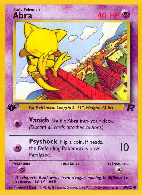 Abra (First Edition) - 49/82 (Team Rocket)