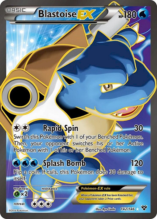 Blastoise EX (Full Art) - 142/146 (XY Base Set)