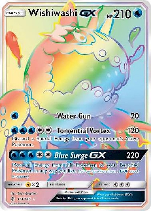 Wishiwashi GX (Secret) - 151/145 (Guardians Rising)