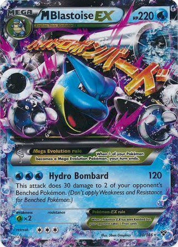 M Blastoise EX - 30/146 (XY Base Set)