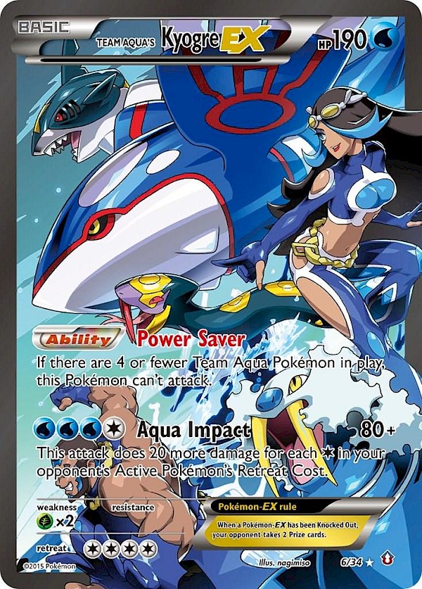 Team Aqua's Kyogre EX - 6/34 (Double Crisis)