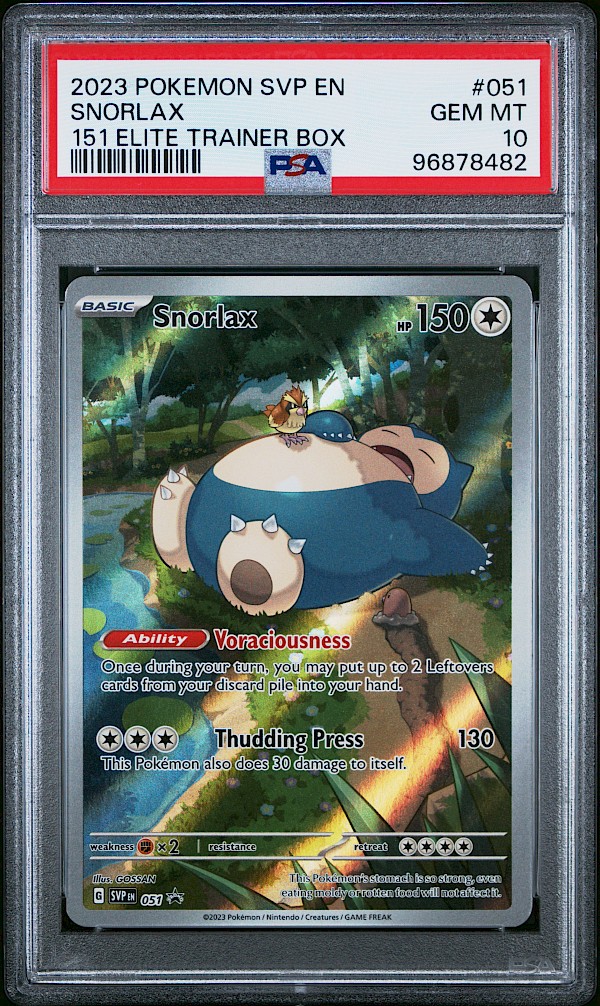 Snorlax (PSA 10) - 051 (Scarlet & Violet Promo)