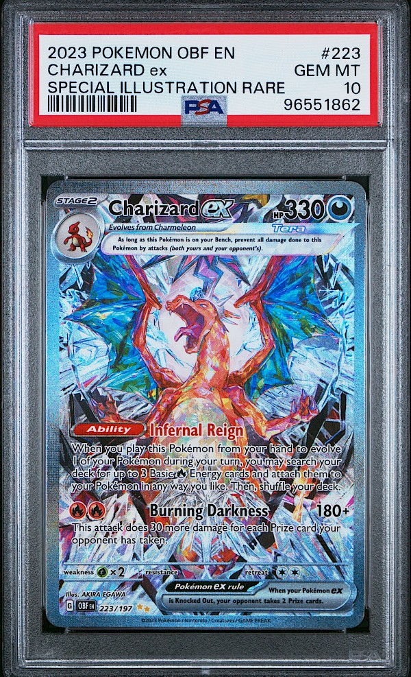 Charizard EX (PSA 10) - 223/197 (Obsidian Flames)