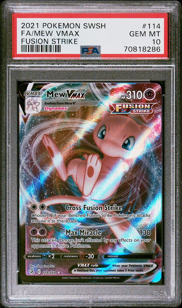 Mew VMAX (PSA 10) - 114/264 (Fusion Strike)