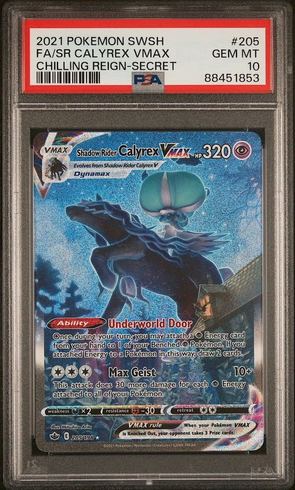Shadow Rider Calyrex VMAX (PSA 10) - 205/198 (Chilling Reign)