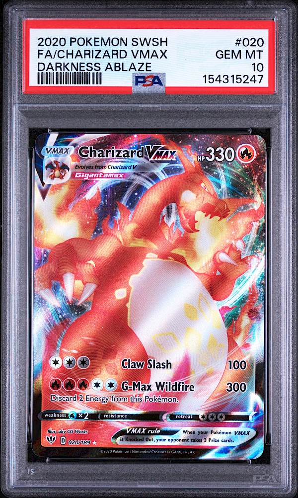 Charizard VMAX (PSA 10) - 020/189 (Darkness Ablaze)