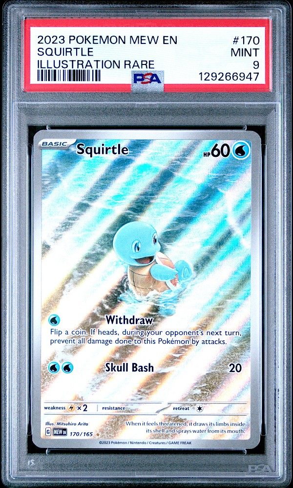 Squirtle (PSA 9) - 170/165 (Pok&egrave;mon 151)