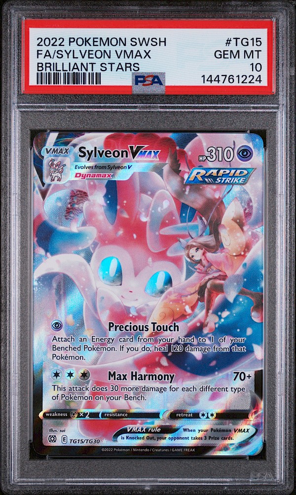 Sylveon VMAX (PSA 10) - TG15/TG30 (Brilliant Stars Trainer Gallery)