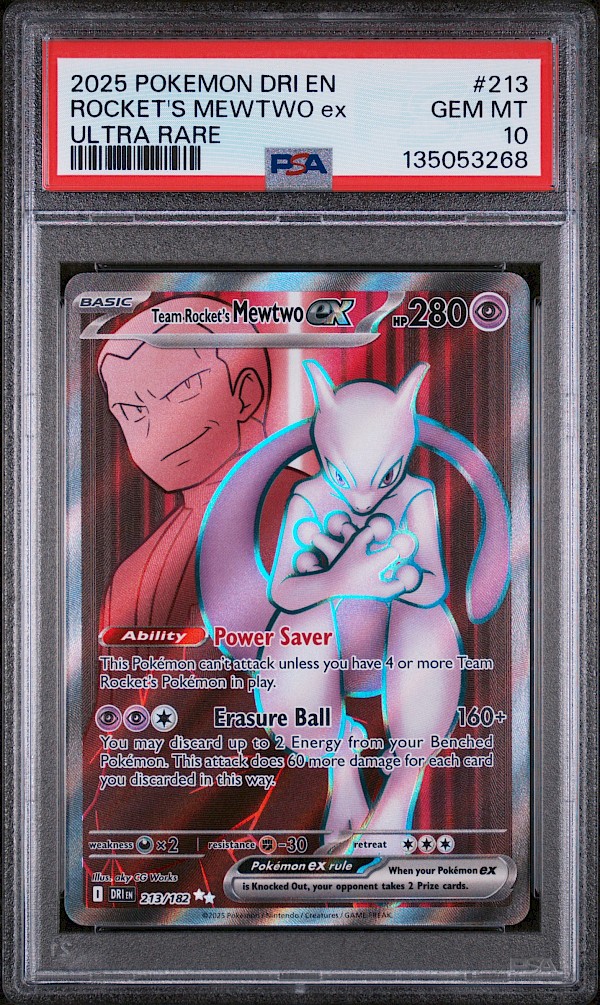 Team Rocket's Mewtwo EX (PSA 10) - 213/182 (Destined RIvals)]