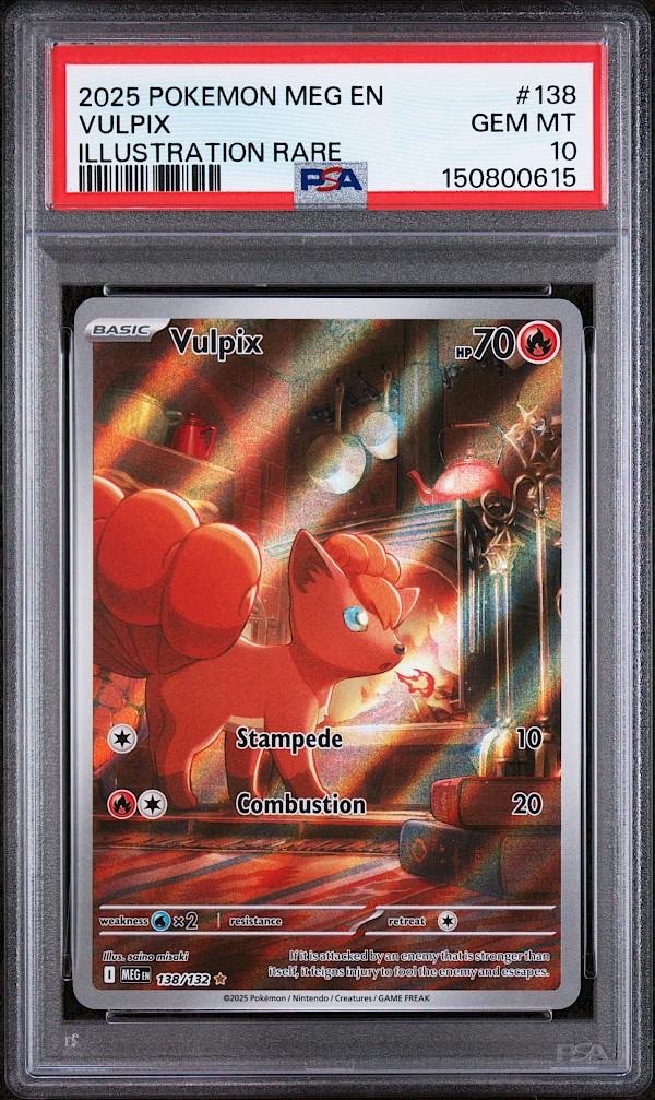 Vulpix (PSA 10) - 138/132 (Mega Evolution)